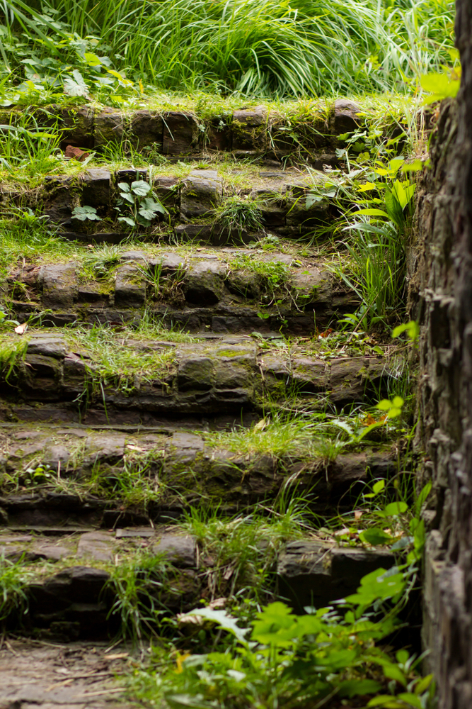 creuser un escalier dans la terre