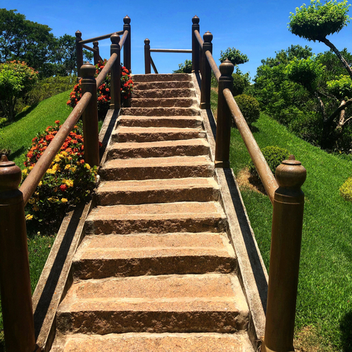 étapes de construction d'un escalier extérieur